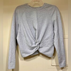 lululemon athletica Heather Gray Twist Sweatshirt